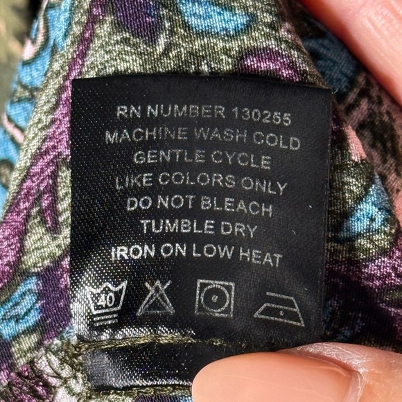 Knot Sisters Asymmetrical High Low Button down Boho Chic Wrap Style Dress Size M - Picture 14 of 14